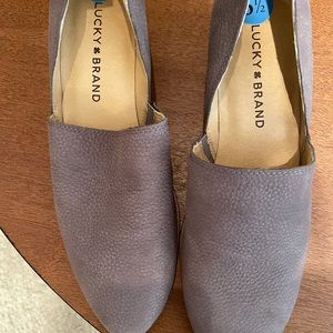Lucky Brand Mahzan Leather Side Slit Pointed Loafer